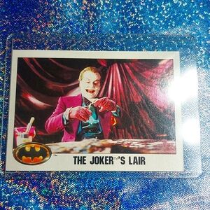 1989 Topps Batman NonSport Standard Sized Trading Card #60 The Joker's Lair